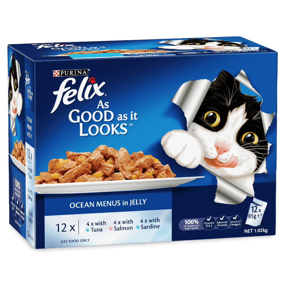 Wet Cat Food Adult Ocean Menu Pouches
