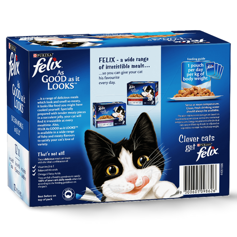 Wet Cat Food Adult Ocean Menu Pouches