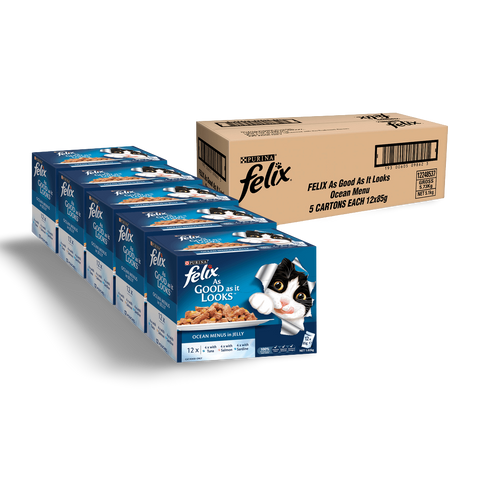 Wet Cat Food Adult Ocean Menu Pouches