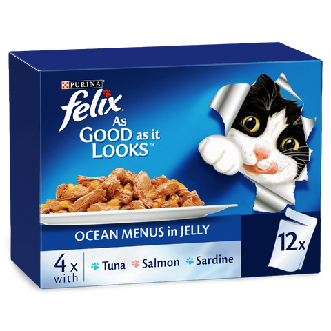 Wet Cat Food Adult Ocean Menu Pouches
