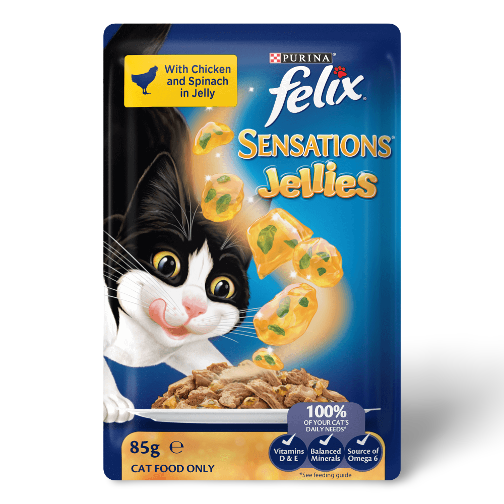 Wet Cat Food Adult Sensations Jellies Favourites Menu Pouches