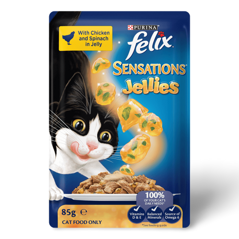 Wet Cat Food Adult Sensations Jellies Favourites Menu Pouches