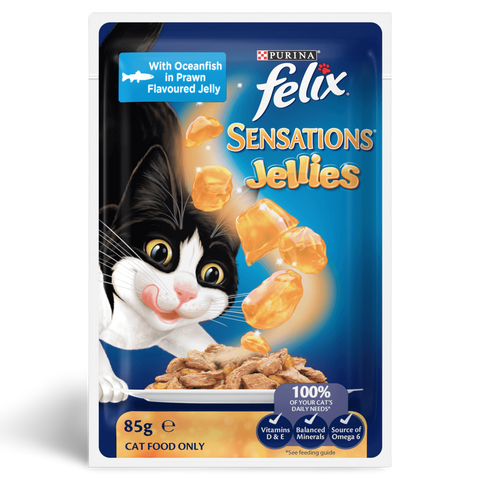 Wet Cat Food Adult Sensations Jellies Favourites Menu Pouches