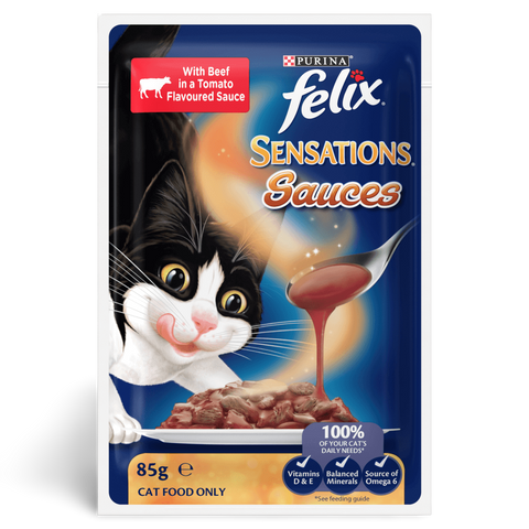 Wet Cat Food Adult Sensations Sauces Meat Selection Pouches