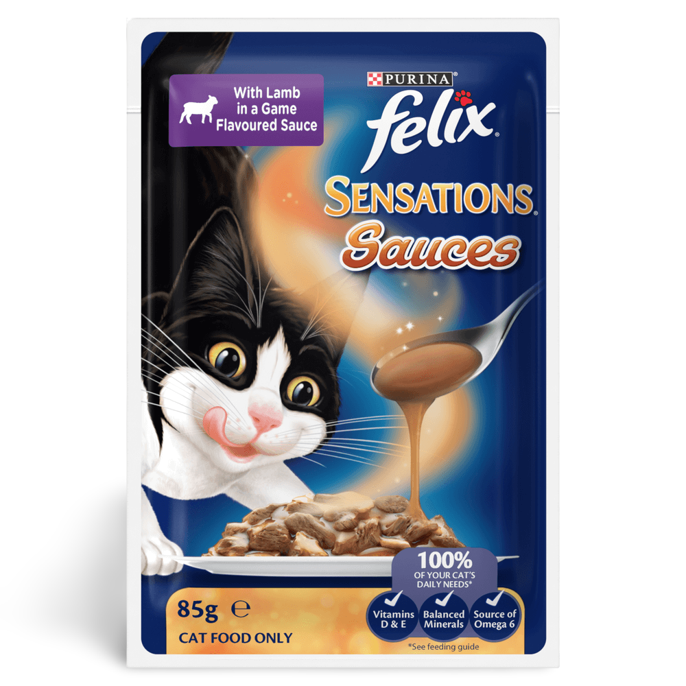 Wet Cat Food Adult Sensations Sauces Meat Selection Pouches