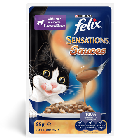 Wet Cat Food Adult Sensations Sauces Meat Selection Pouches
