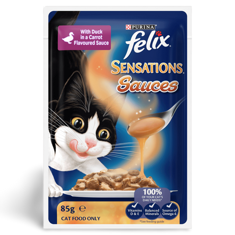 Wet Cat Food Adult Sensations Sauces Meat Selection Pouches