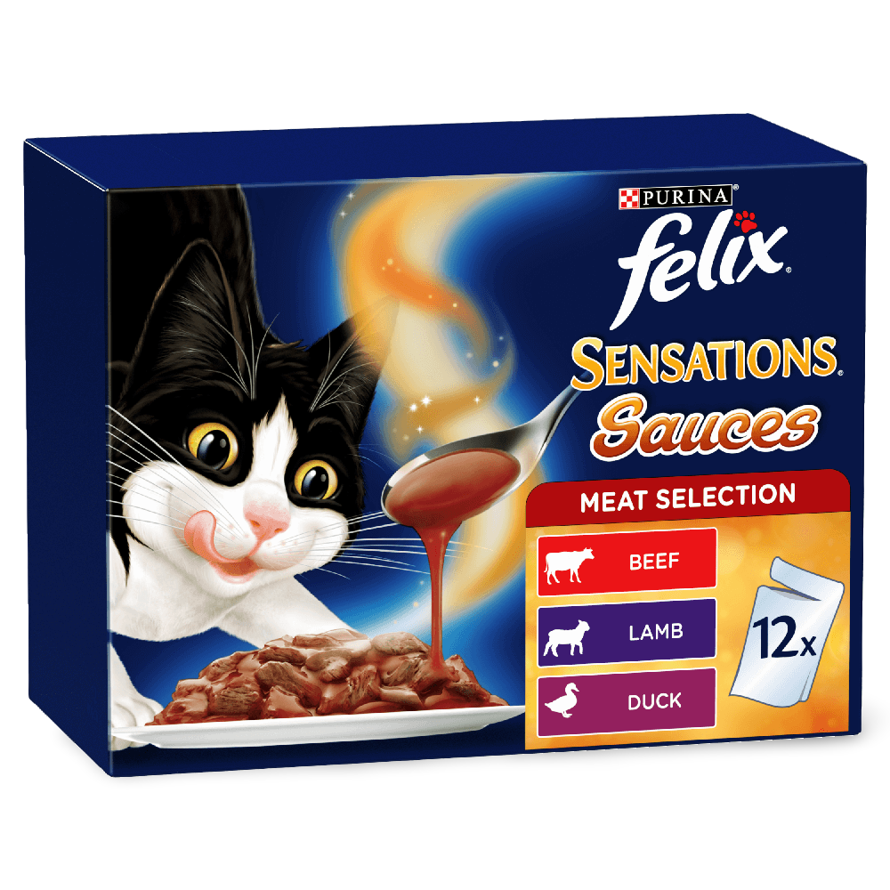 Wet Cat Food Adult Sensations Sauces Meat Selection Pouches