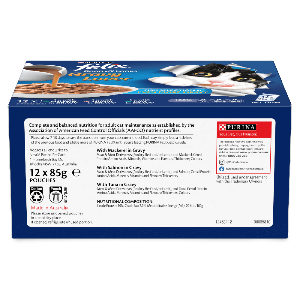 Wet Cat Food As Good As It Looks Gravy Lover Fish Selection