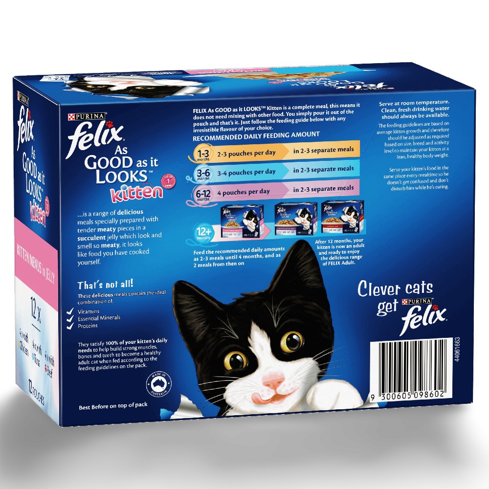 Wet Cat Food Kitten Menus In Jelly Pouches