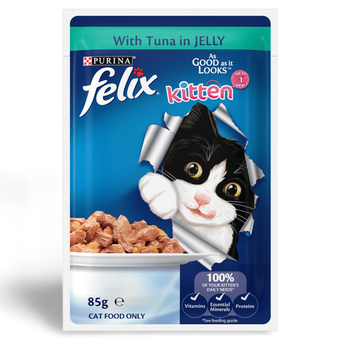 Wet Cat Food Kitten Menus In Jelly Pouches