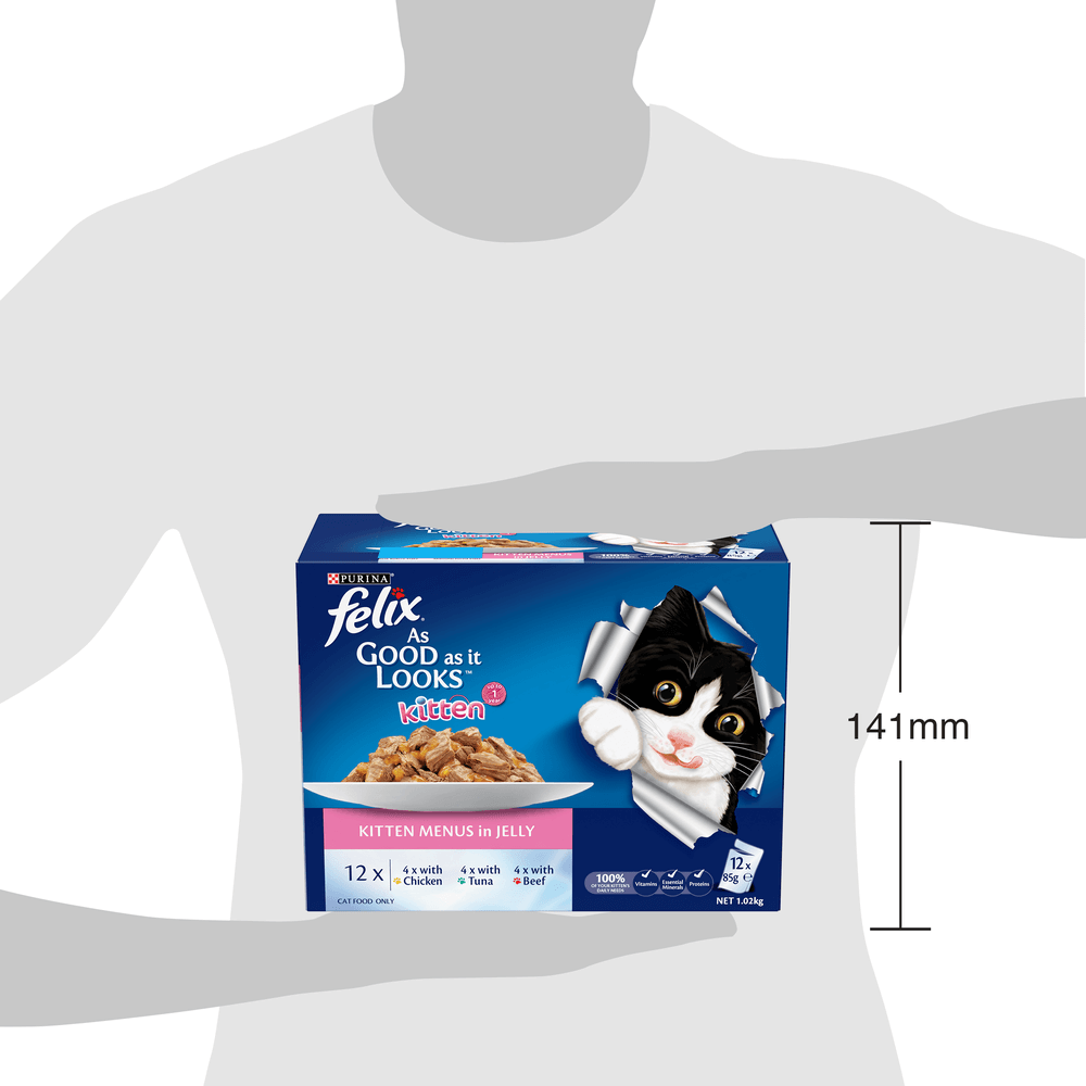 Wet Cat Food Kitten Menus In Jelly Pouches