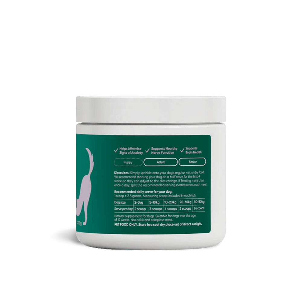Anxiety Support Wholefood Powder For Dogs