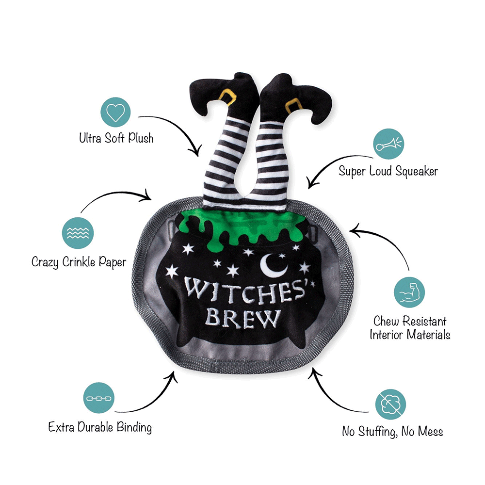 Drop In For A Spell Plush Dog Toy