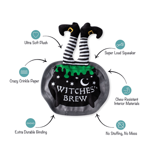 Drop In For A Spell Plush Dog Toy