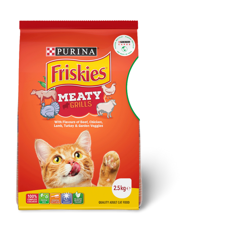 Dry Cat Food Adult Meaty Grills