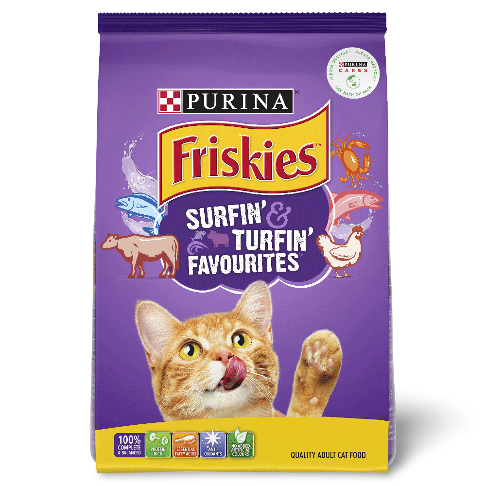 Dry Cat Food Adult Surfin Turfin Favourites