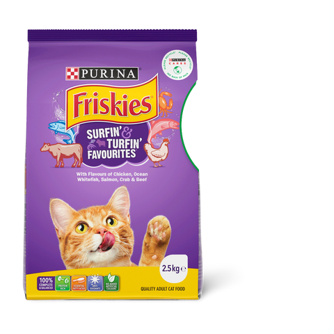 Dry Cat Food Adult Surfin Turfin Favourites