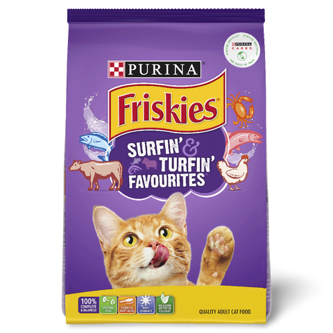 Dry Cat Food Adult Surfin Turfin Favourites