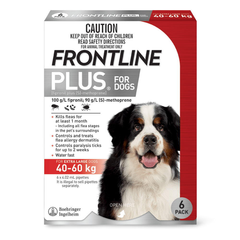 Plus Flea & Tick Spot-On Extra Large Dog Red