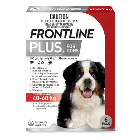 Plus Flea & Tick Spot-On Extra Large Dog Red