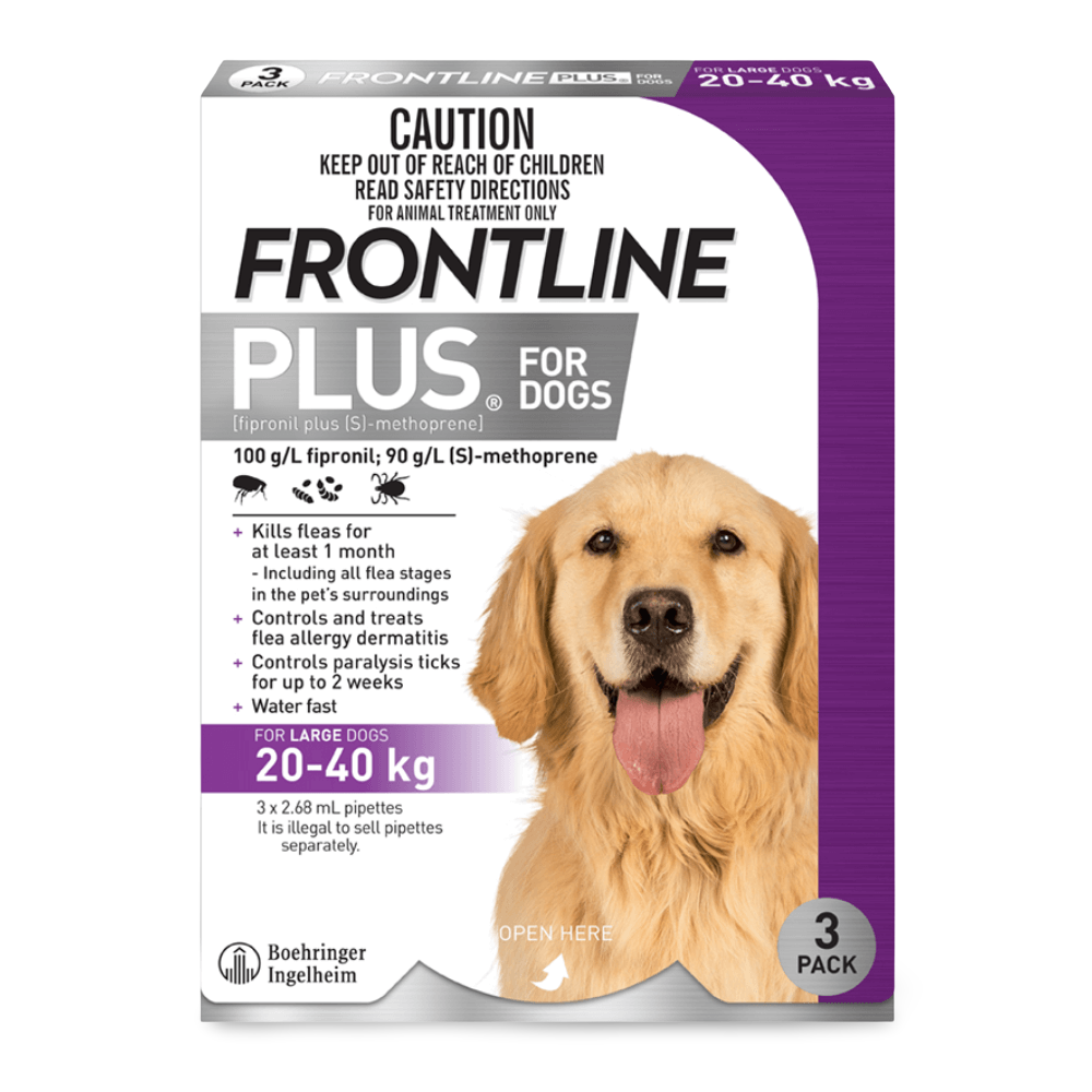 Plus Flea & Tick Spot-On Large Dog Purple
