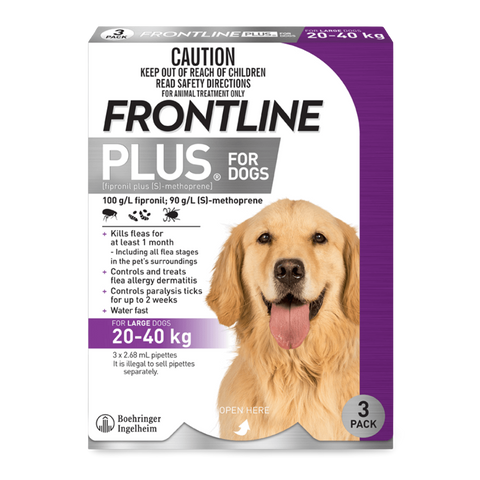 Plus Flea & Tick Spot-On Large Dog Purple