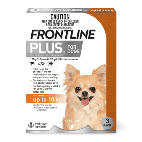 Plus Flea & Tick Spot-On Small Dog Orange