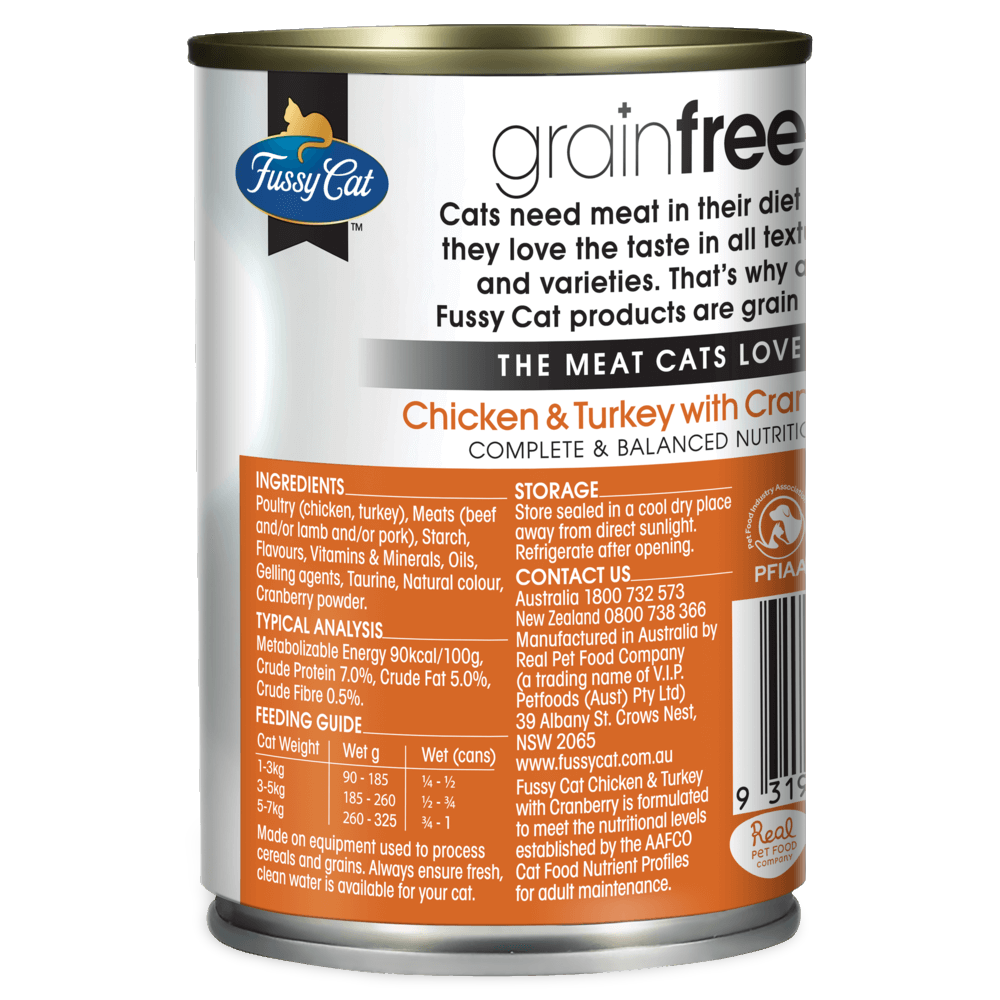 Grain Free Wet Food Adult Chicken And Turkey With Cranberry