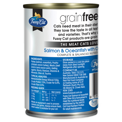 Grain Free Wet Food Adult Salmon And Whitefish With Olive Oil