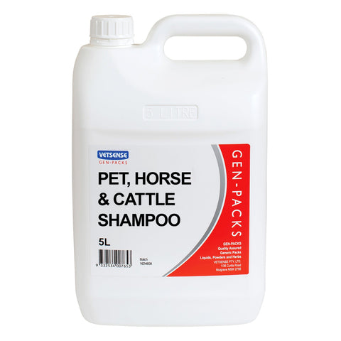 Vetsense Pet, Horse & Cattle Shampoo 5L