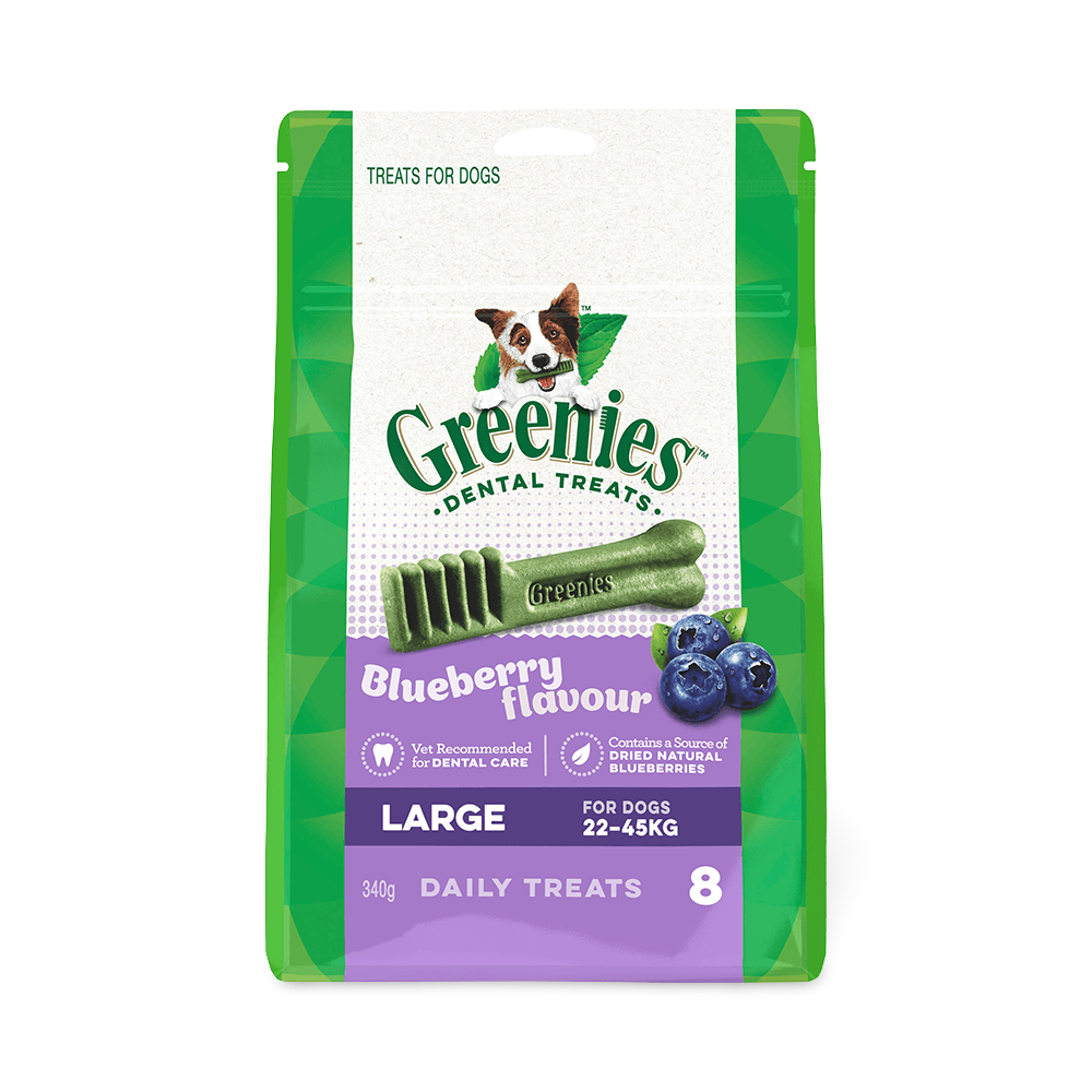 Blueberry Flavour Large Dog Dental Treats