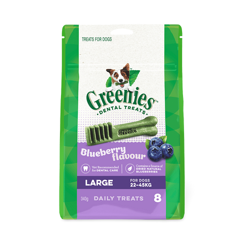 Blueberry Flavour Large Dog Dental Treats
