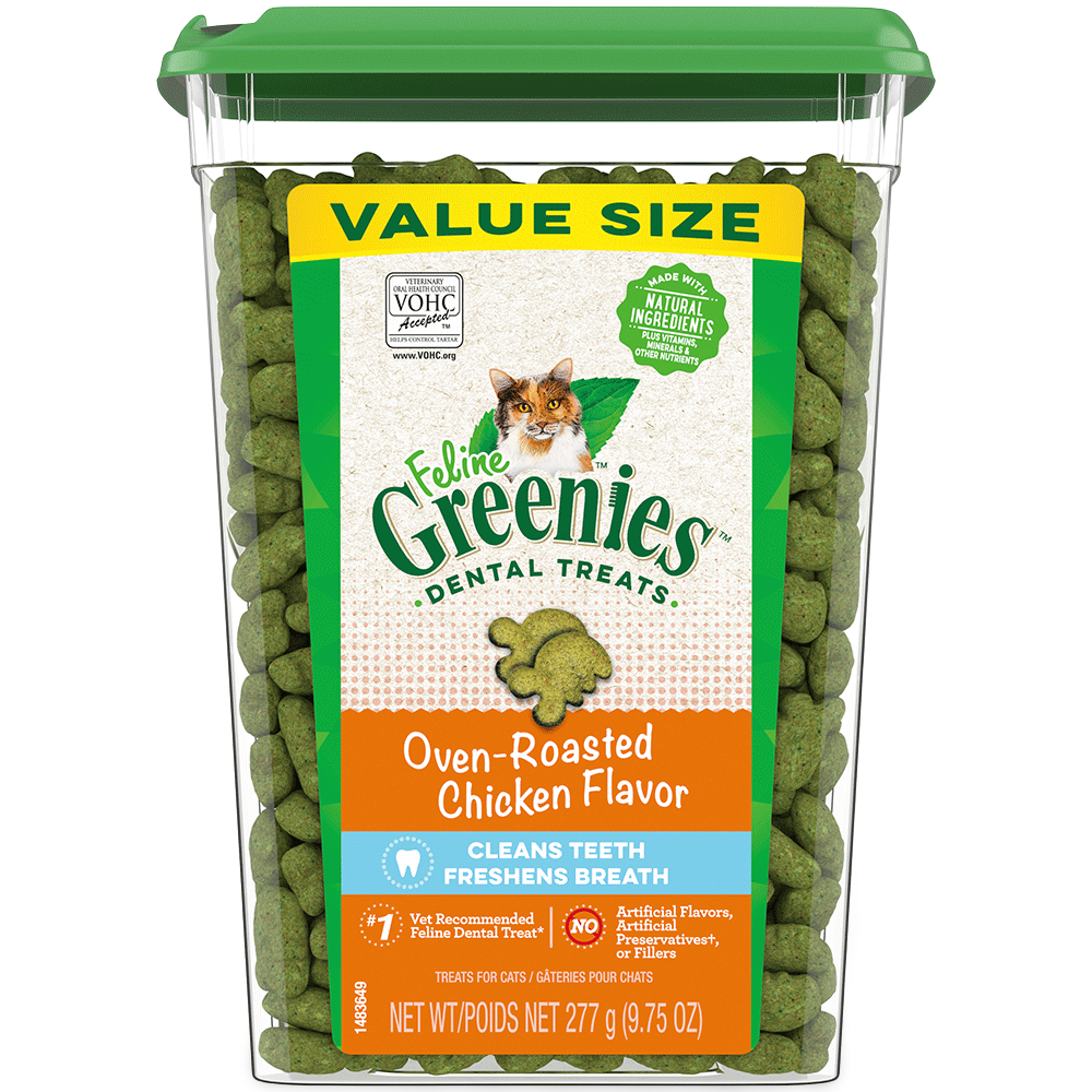 Feline Treats Dental Oven Roasted Chicken Flavour Tub