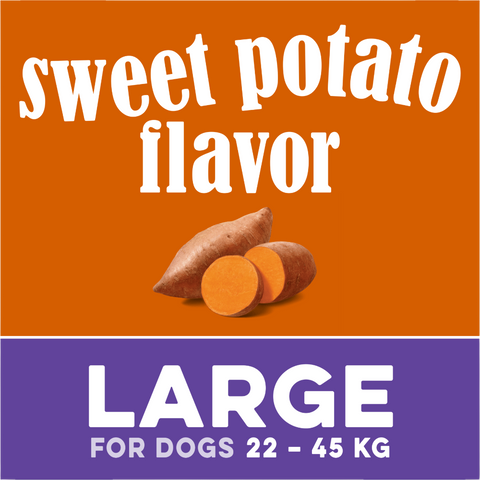 Sweet Potato Flavoured Large Dog Dental Treats