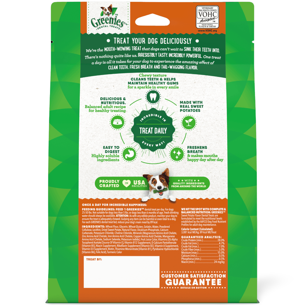 Sweet Potato Flavoured Regular Dog Dental Treats