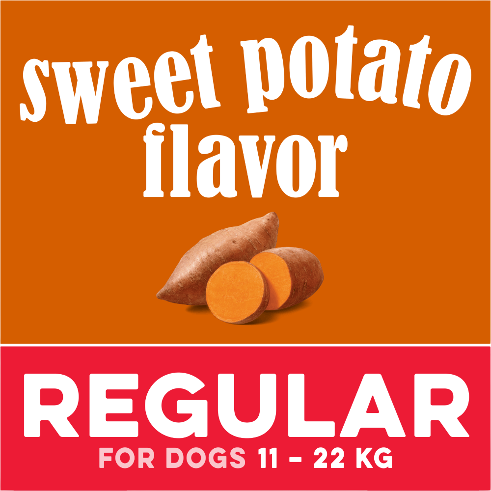 Sweet Potato Flavoured Regular Dog Dental Treats