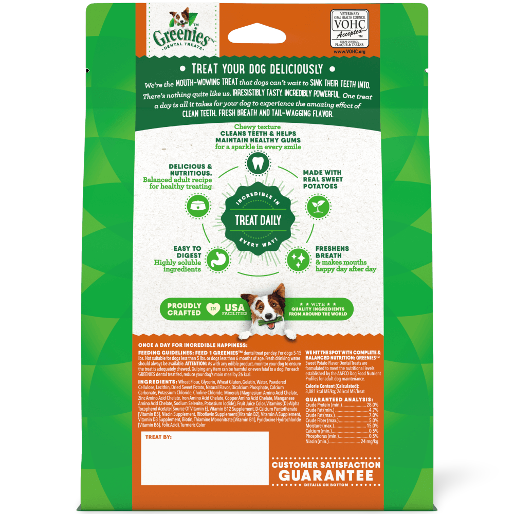 Sweet Potato Flavoured Teenie Dog Dental Treats