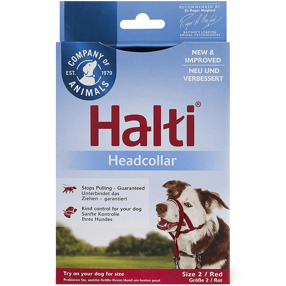Dog Training Head Collar in Red