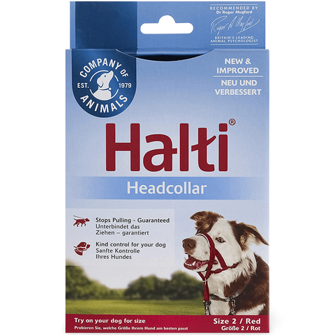 Dog Training Head Collar in Red