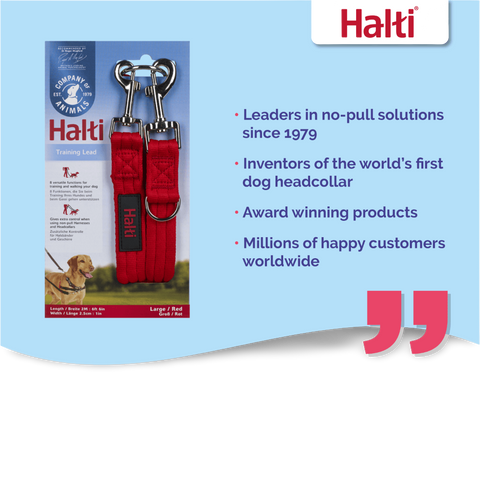Multi Function Dog Training Lead in Red