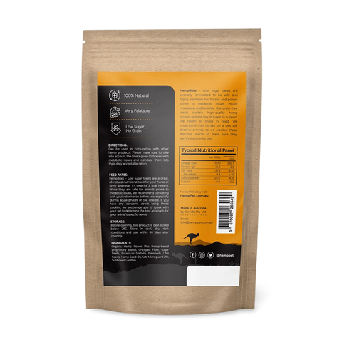 Hemp Bites Horse No Grain Low Sugar Treat