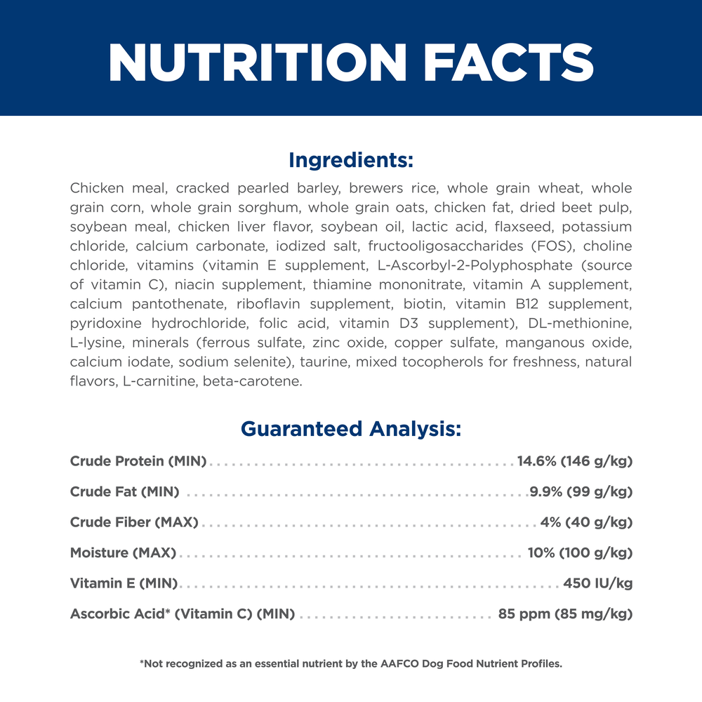 7 Plus Chicken Barley & Rice Senior Dry Dog Food