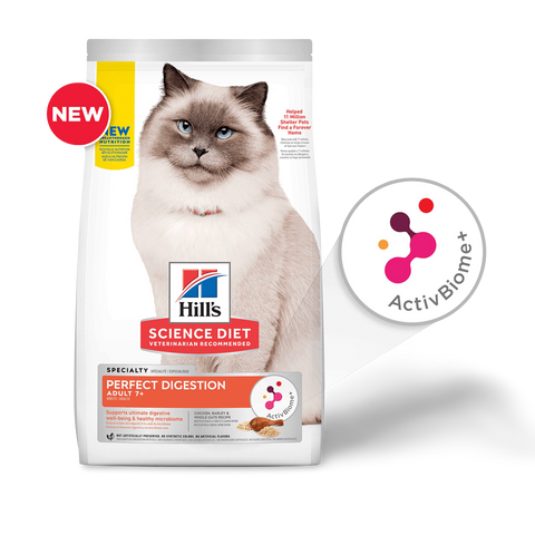 Adult 7 Plus Perfect Digestion Dry Cat Food