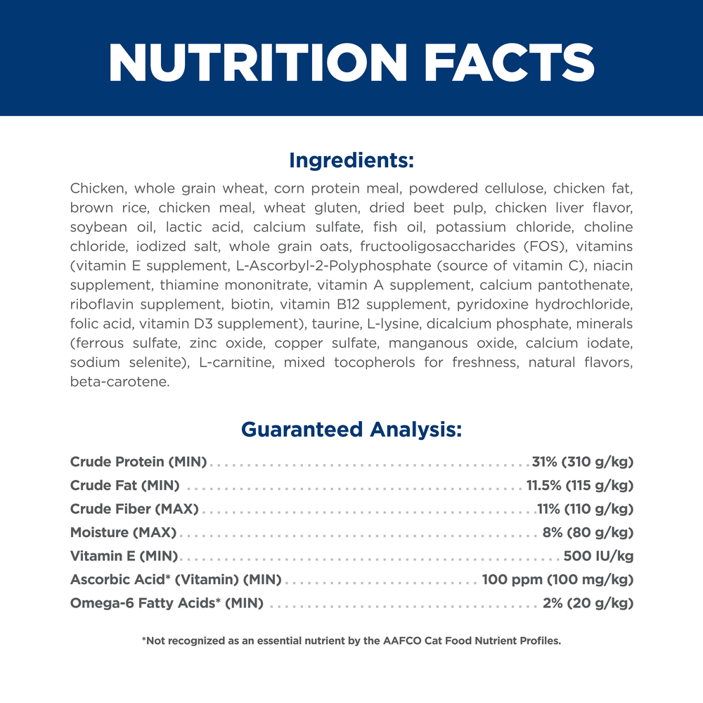 Adult Indoor Dry Cat Food