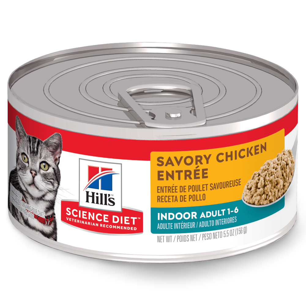 Adult Indoor Savory Chicken Entree Canned Cat Food