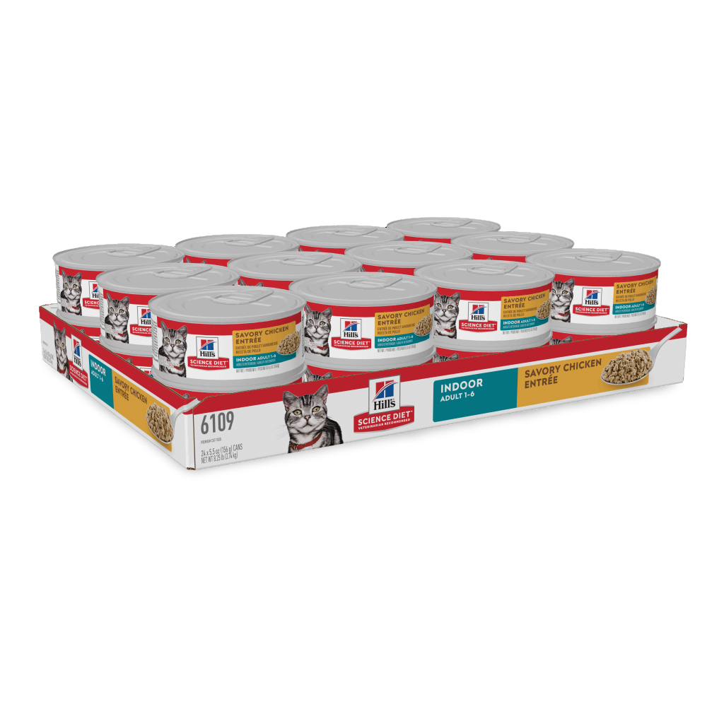 Adult Indoor Savory Chicken Entree Canned Cat Food