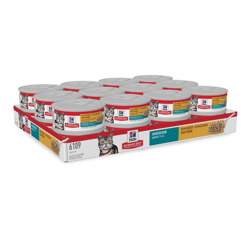 Adult Indoor Savory Chicken Entree Canned Cat Food