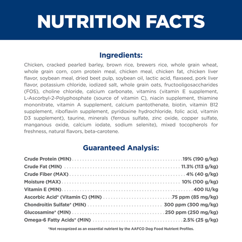 Chicken & Barley Large Breed Adult Dry Dog Food