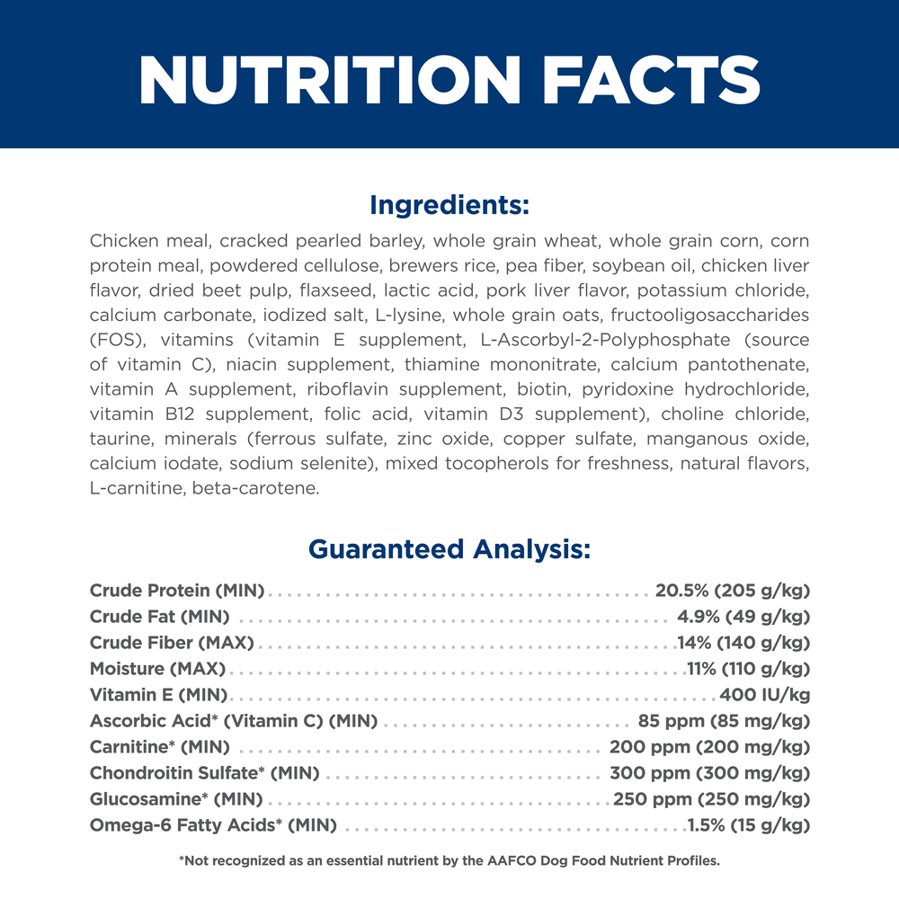 Light Chicken & Barley Recipe Large Breed Adult Dry Dog Food